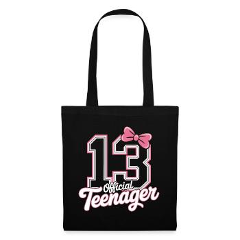 13th birthday teenager gift - Tote Bag - black - Front