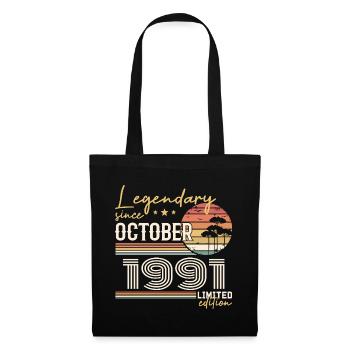 Cadeau Octobre 1991 - Génial Depuis Octobre 1991 - Sac en tissu - noir - Devant