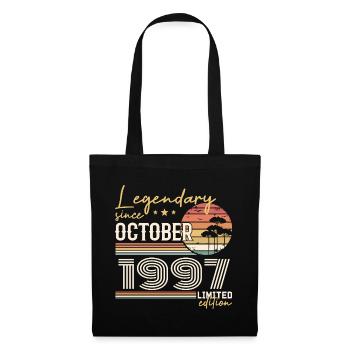 October 1997 Gift - Awesome Since October 1997 - Tote Bag - black - Front