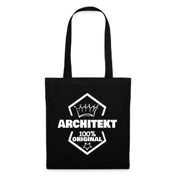 Architecte du travail - Sac en tissu - noir - Devant