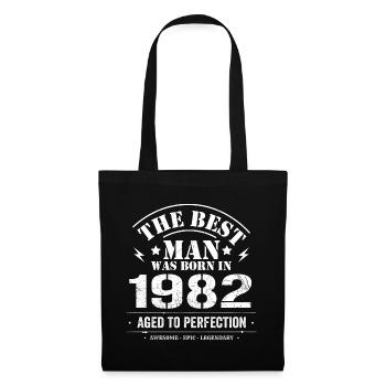 Born in 1982 Birthday 1982 - 43 Years Retro - Tote Bag - black - Front