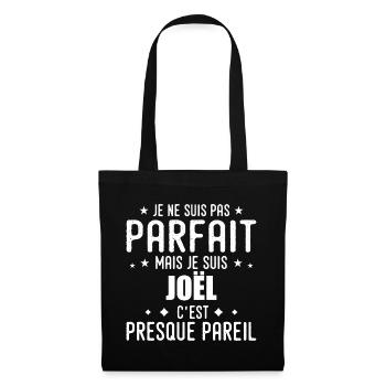 Joël : authentique, imparfait, top, perfection - Sac en tissu - noir - Devant