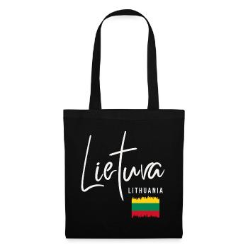 Lithuanian roots, I love Lithuania - Tote Bag - black - Front