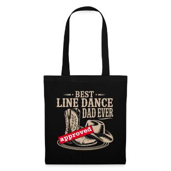 Best Line Dance Dad - Tote Bag - black - Front