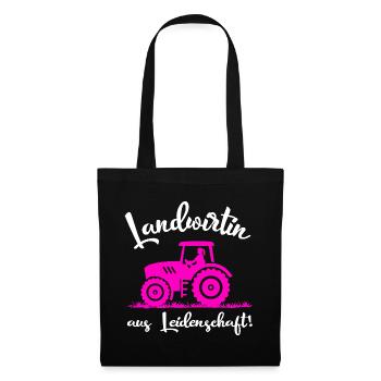 Farmer Out of Passion Agriculture Sayings - Tote Bag - black - Front