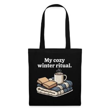 My Cozy Winter Ritual Book Coffee Blankets Gift - Tote Bag - black - Front
