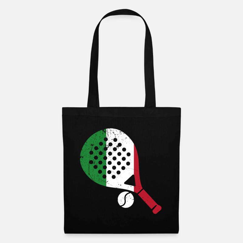 Padel Racket Italy Style - Tote Bag - black