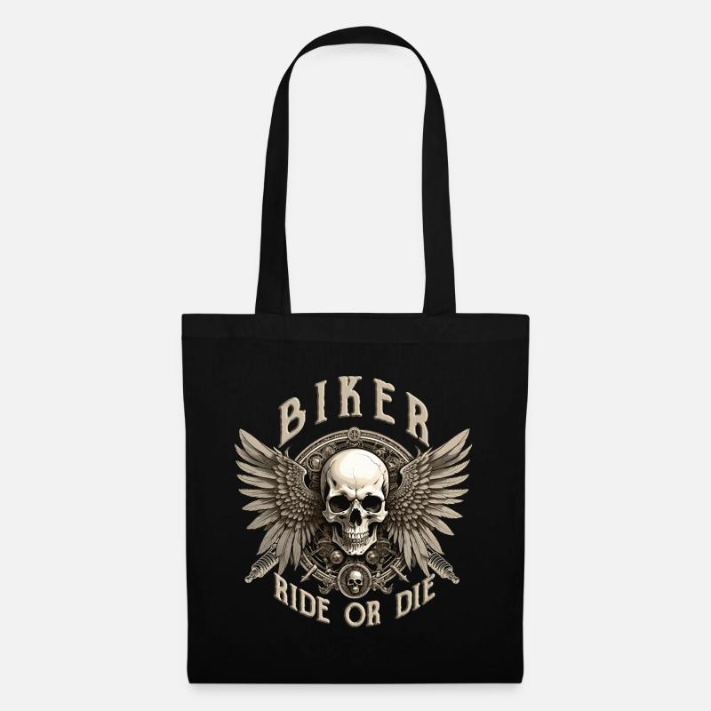 BIKER - Stoffbeutel - Schwarz