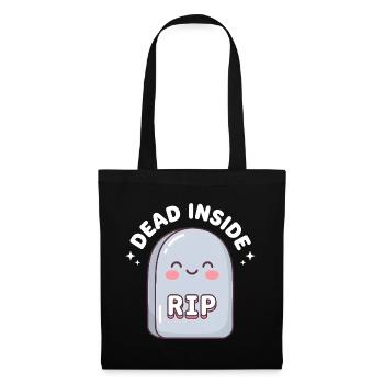Cute RIP Tombstone Design - Tote Bag - black - Front