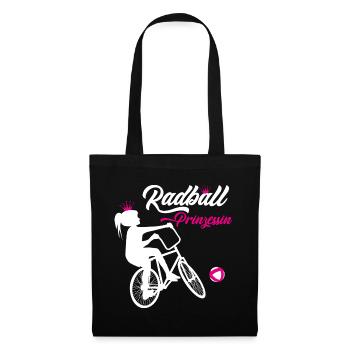 Radball, Cycleball, Hallenradsport - Stoffbeutel - Schwarz - Vorne