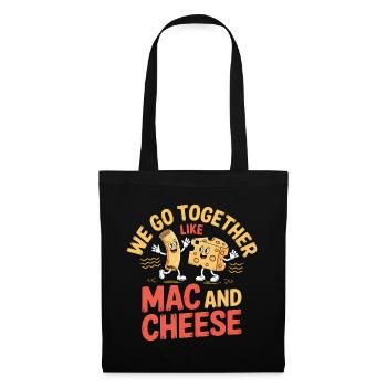 Mac and Cheese Best Friends Couple Design - Tote Bag - black - Front