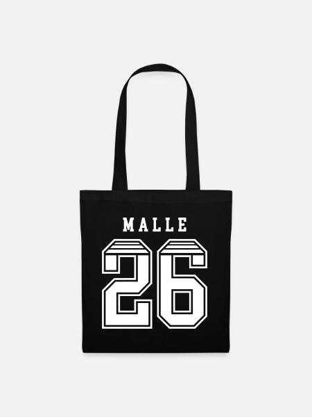 Malle 26 Trikot - Stoffbeutel - Schwarz