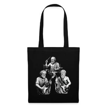 Session de jam du trio ancien - Sac en tissu - noir - Devant
