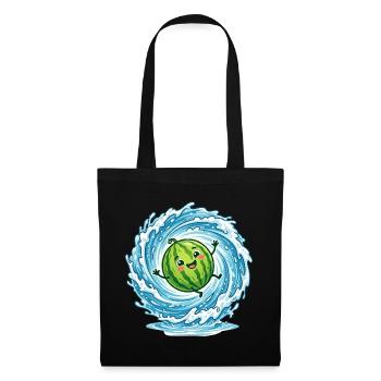 Splashing Watermelon Summer Pool Vibes Ladies - Tote Bag - black - Front