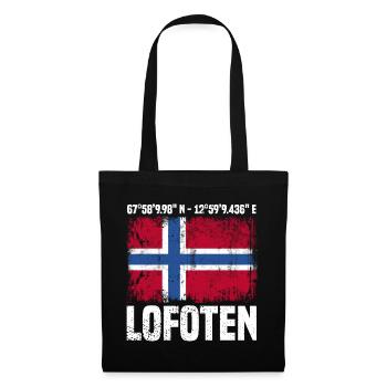 Lofoten Coordinates - Tote Bag - black - Front