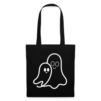 Cuddly ghost friendship - Tote Bag - black - Front
