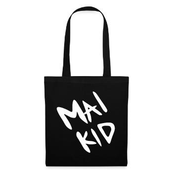 Mai Kid Schriftzug Logo - Stoffbeutel - Schwarz - Vorne