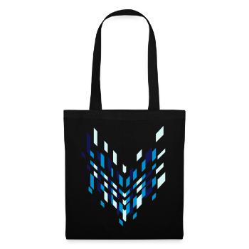 une flèche icône graphique - Sac en tissu - noir - Devant