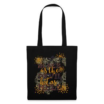 Black like devil-hot like hell- Coffee- Kaffee - Stoffbeutel - Schwarz - Vorne