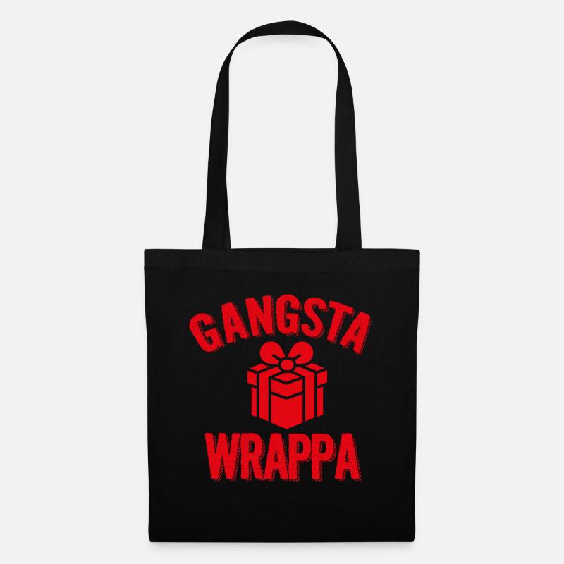 Gangsta Wrappa Xmas Geschenk - Stoffbeutel - Schwarz