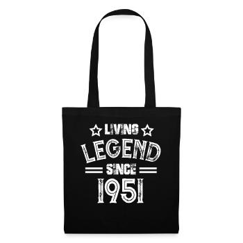 Légende vivante depuis 1951 cadeau 51er - Sac en tissu - noir - Devant