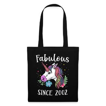 Fabuleux Depuis 2002 - Unicorn Unicorn - Sac en tissu - noir - Devant