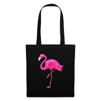 Pink Flamingo bird Flamingos shirt - Tote Bag - black - Front