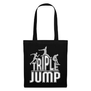 Triple Jump Sport Athletics Gift Idea - Tote Bag - black - Front