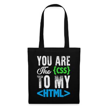 Drôle d’ordinateur nerd chemise & cadeau - Sac en tissu - noir - Devant