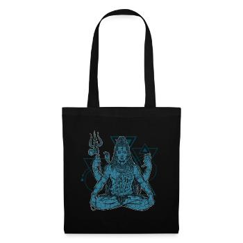 Shiva Hindu dieu Nataraja Bhairava - Sac en tissu - noir - Devant