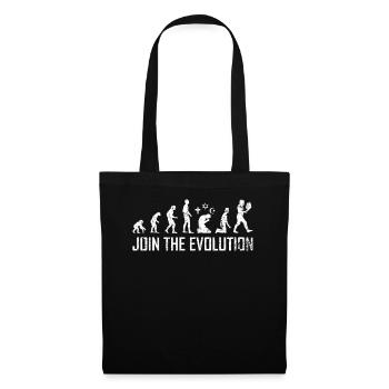Atheist Evolution Wissenschaft Darwin Atheismus - Stoffbeutel - Schwarz - Vorne