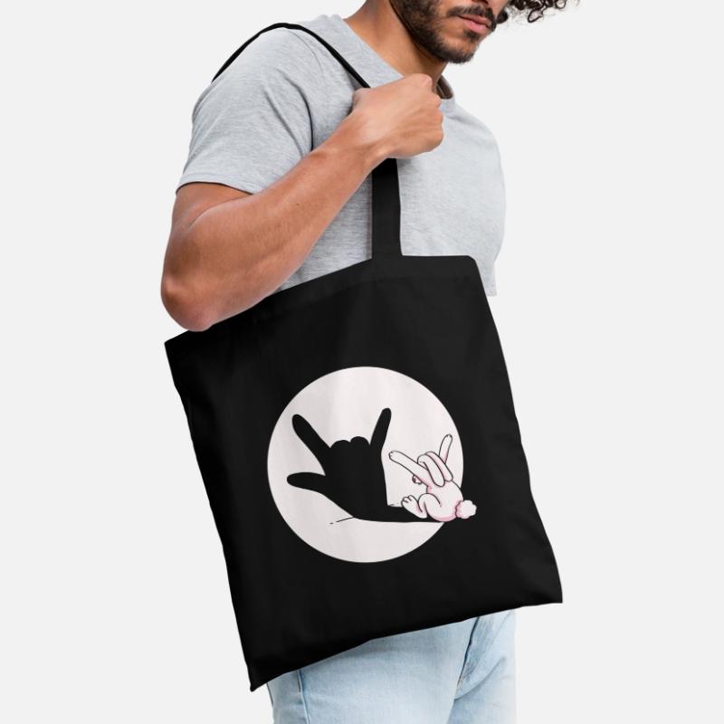 rabbit metal rock n roll devil gift Easter Tote Bag