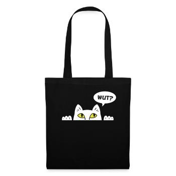 Cadeau chat perso coquin maine coon persan - Sac en tissu - noir - Devant
