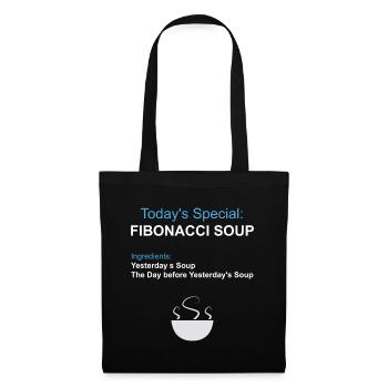 Fibonacci Soup - Maths Food Funny Nerd Geek Gift - Sac en tissu - noir - Devant