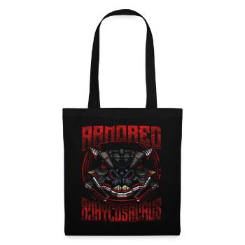 Robot Dino - Tote Bag - black - Front