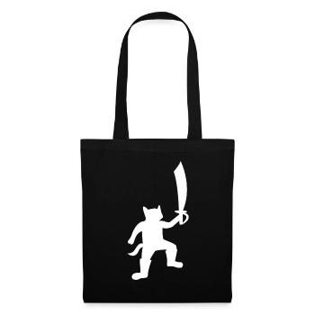 Pirate Cat Halloween Pirate King - Tote Bag - black - Front
