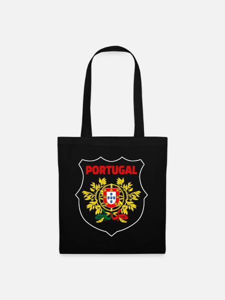 Portugal - Stoffbeutel - Schwarz