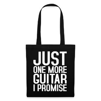 guitares - Sac en tissu - noir - Devant