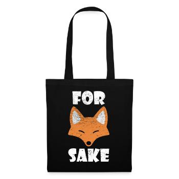 Fox funny saying vintage fun gift - Tote Bag - black - Front