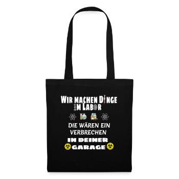 We do things in the lab that would be a crime - Tote Bag - black - Front