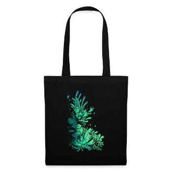aquarium sous-marin poisson de mer lac de plongée - Sac en tissu - noir - Devant