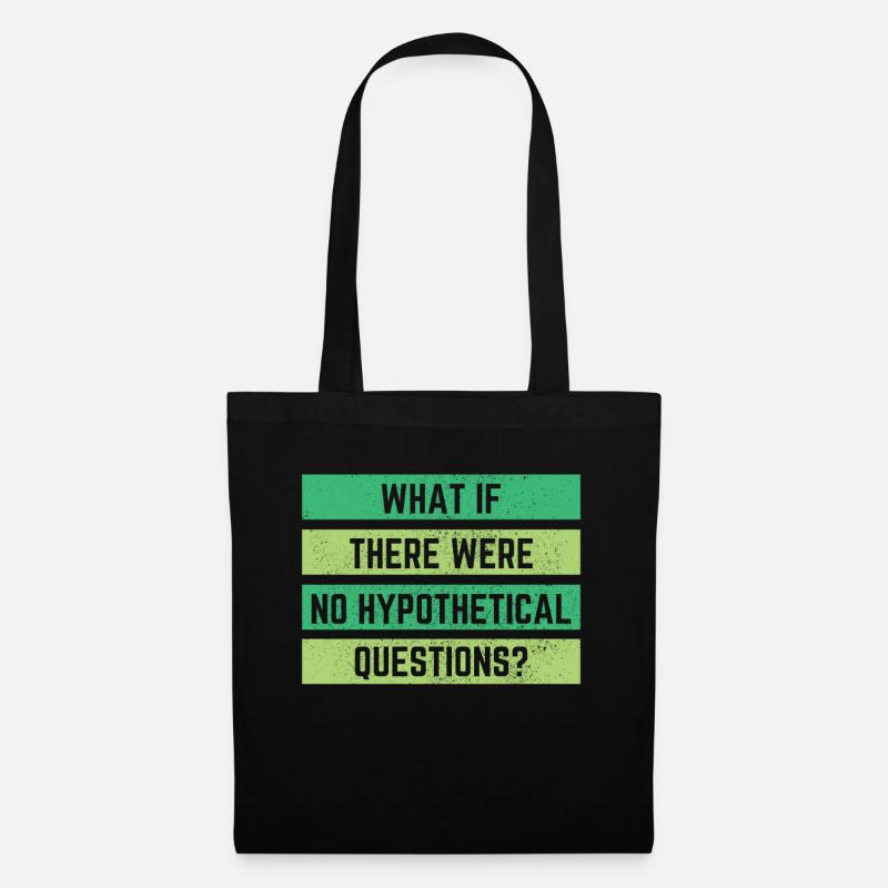 Philosophie Geschenk - Stoffbeutel - Schwarz