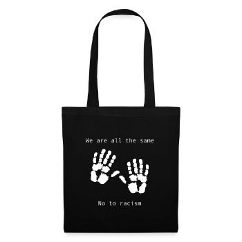 Contre la loi, les nazis, le racisme. Pour la démocratie - Sac en tissu - noir - Devant