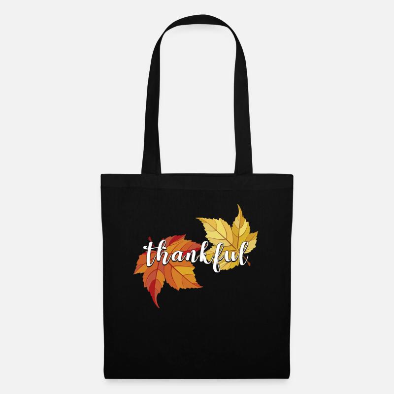 Automne doré, belle saison, feuillage coloré - Sac en tissu - noir
