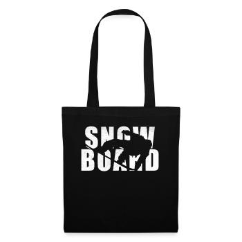 Snowboarder Snowboarder Snowboarding Saisissez Freestyle - Sac en tissu - noir - Devant
