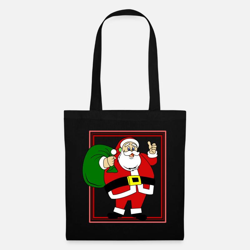 Santa Claus - Stoffbeutel - Schwarz