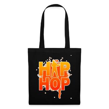 Hip hop - Sac en tissu - noir - Devant