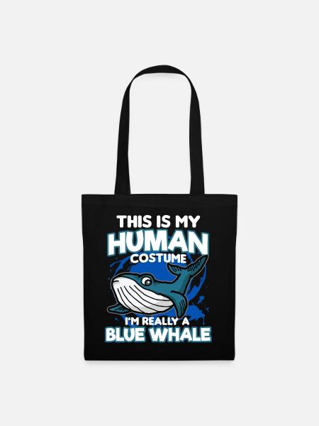 blue whale - Tote Bag - black