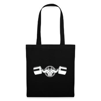 Bodybuilder Hund - Dog - Pitbull - Tote Bag - black - Front