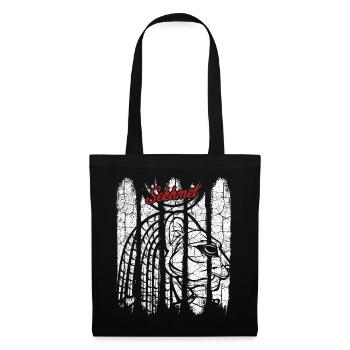 Divinité cadeau Vintage Retro Sachmet Silhouette - Sac en tissu - noir - Devant